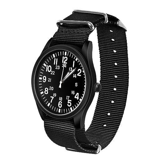 Vicloon Reloj para Hombre, Reloj de Cuarzo, Reloj de Pulsera, Calendario automático, Esfera analógica Minimalista, Banda de Tela de Lona, ​​Reloj para Hombre, Reloj Impermeable Diario
