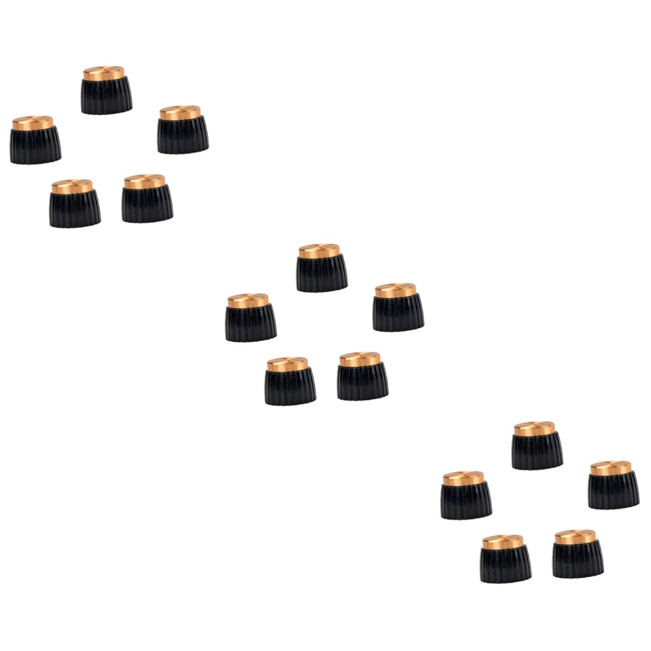 FAVOMOTO 3sets Guitar Knobs Guitar Amplifier Knobs Push for Electric Fits Various Amps 5pcs*3