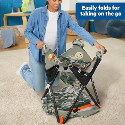 Image of Bright Starts Ford Bronco Pop 'N Jump Portable Baby Jumper, Foldable Indoor /Outdoor Baby Jumper with Sensory Activities, Ages 6-12 Months