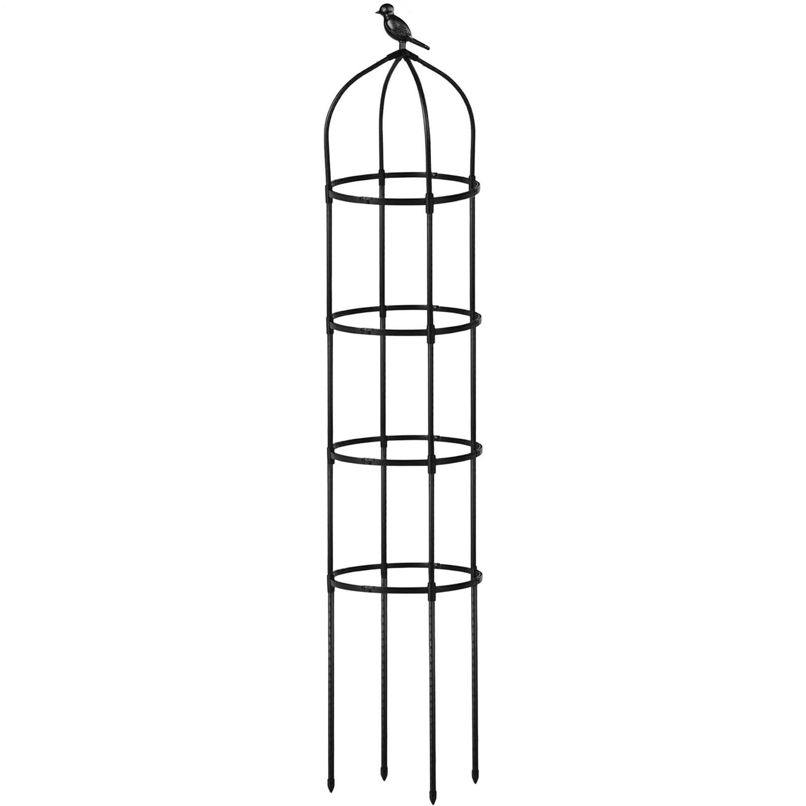 Treillis pour tomates - 175 cm - Réglable - En métal résistant à la rouille