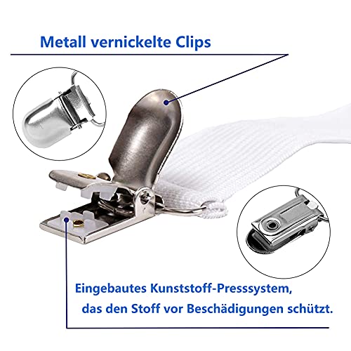 Cooklaza Bettlakenspanner Elastische,Verstellbare Bettlaken Verschlüsse Bettlaken-Verschlüsse für Allround und Vierkantmatratzen (Weiß) - Image 5