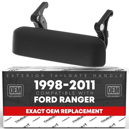 Image of T1A Tailgate Handle - Compatible with 1998-2011 Ford Ranger - Textured Black - OEM 1L5Z9943400AAA, 1L5Z-9943400-AAA, 1L5Z 9943400-AAATEX, 77872, FO1915109