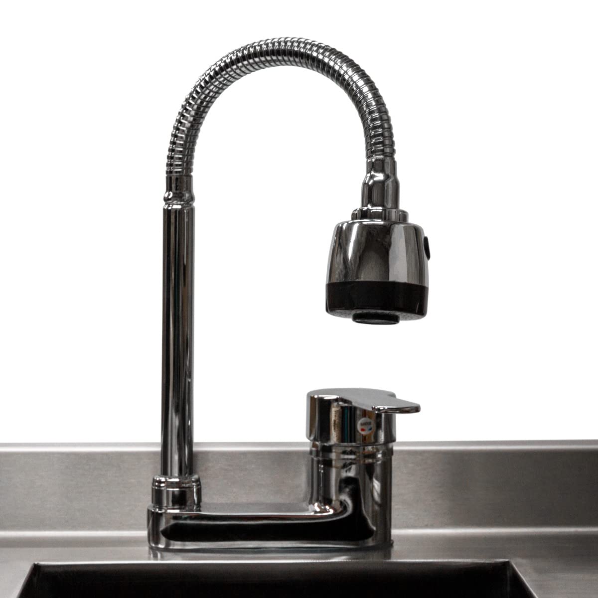 Deluxe Cocktail Bar Station Theke Cocktailtheke Bartheke Cocktailbar Cocktail-Station Arbeitsfläche Isolierter Eisbehälter 360 Grad Schwenkbarer Wasserhahn Shaker Inklusiv Edelstahl Gastro Profi