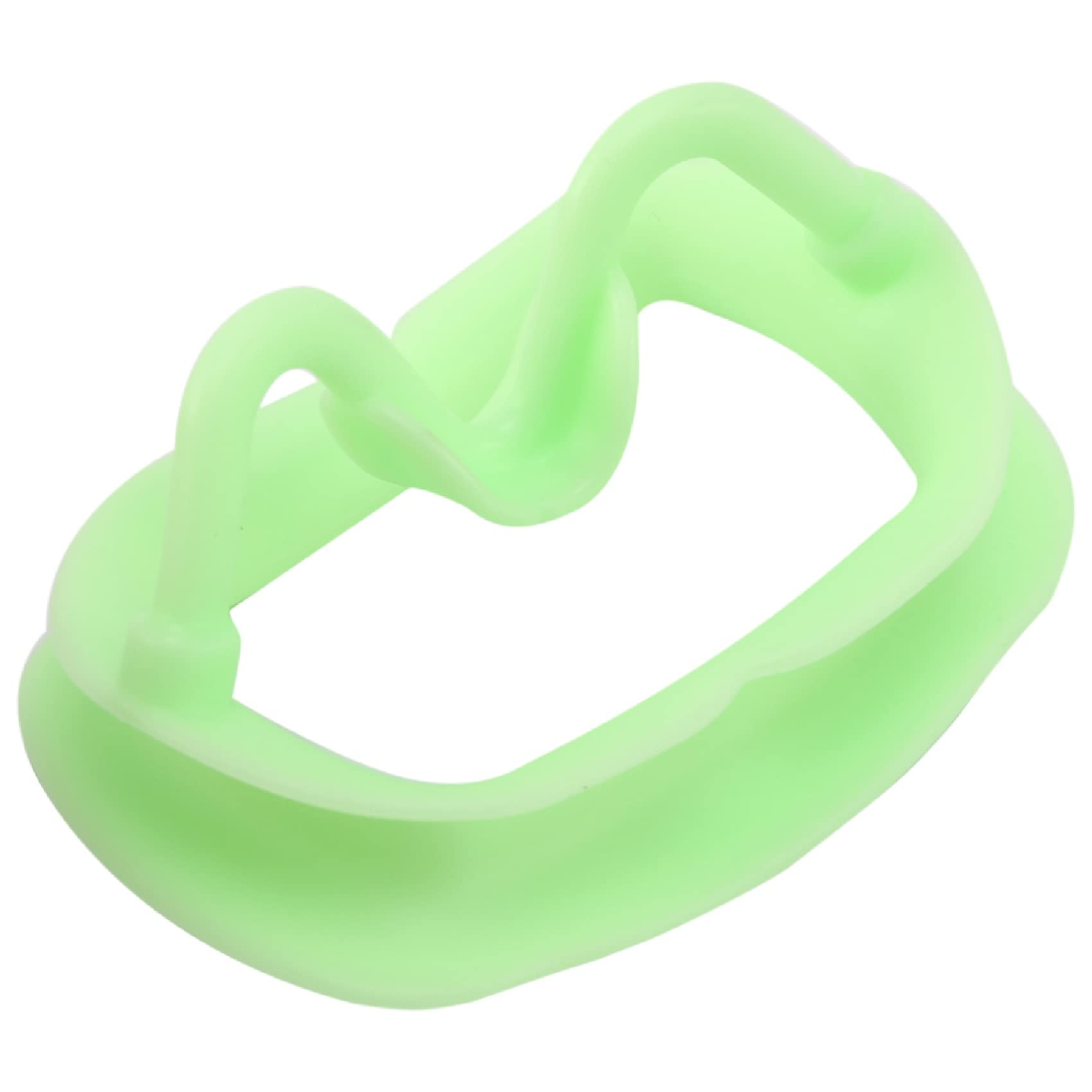 Doumneou Green 1 Piece Soft Silicone Intraoral Lip Spreader Cheek Spreader Mouth Opener Cheek Developper Orthodontic Dental