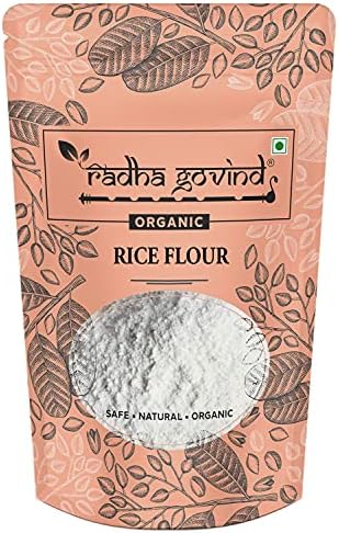 Radha Govind Organic Rice Flour / Chawal Ka Aata 1000 Gram, Certified Organic