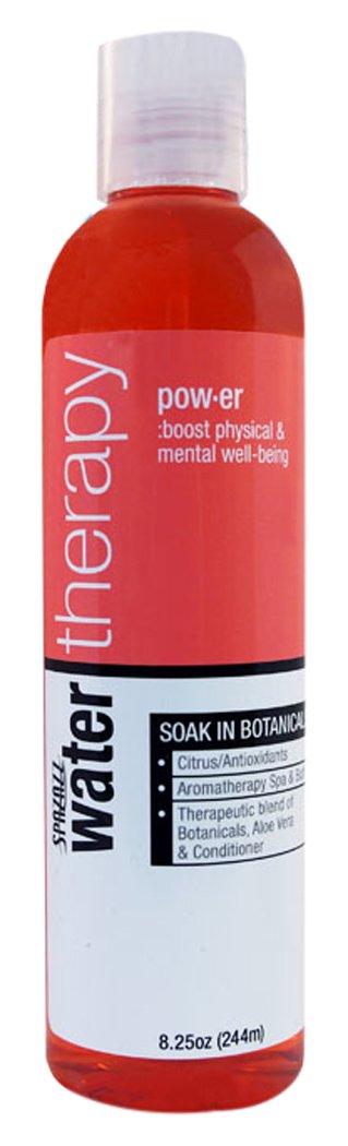 Spazazz Water SPZ-204 Therapy Elixir Spa & Bath Aromatherapy, Power: Boost Physical & Mental Well-Being, 8.25 oz