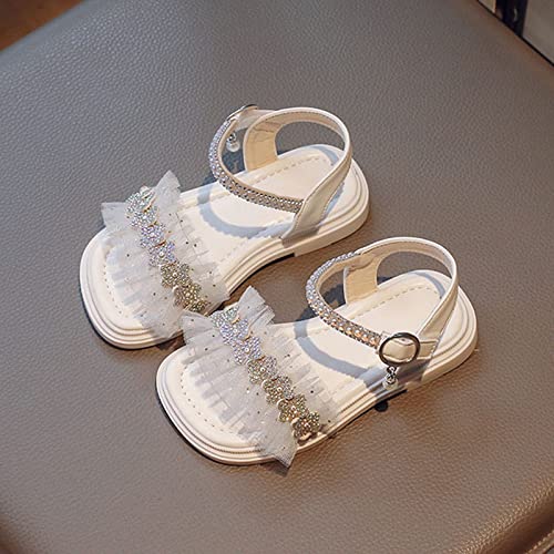 Infant Baby Toddler Girl Casual Buckle Sandal Open Toe Ruffle Dot Bow Flower Dress Soft Sole Princess Shoes4