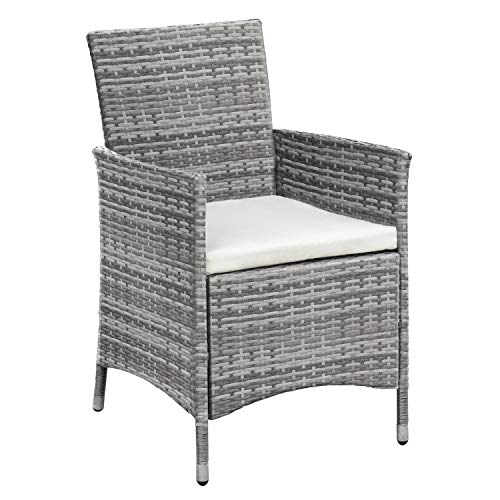 Ribelli 3-teiliges Rattan Gartenmöbel Set, Lounge Balkonmöbel, Wetterfest Gartenlounge, Sitzgruppe, Sitzgarnitur… – Bild 6