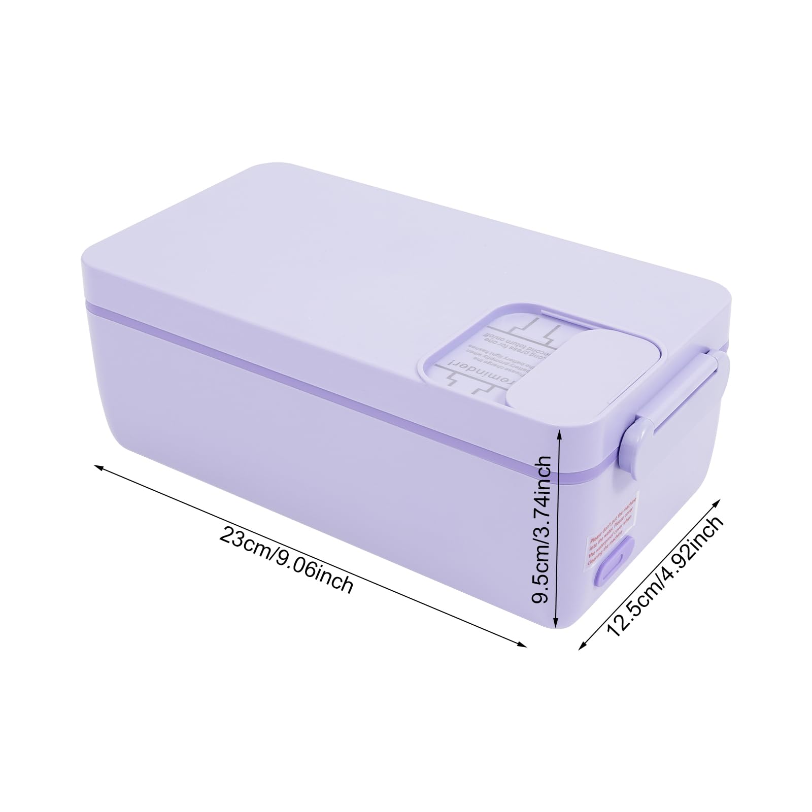 Fiambrera eléctrica con batería, 40 W, caja de almuerzo eléctrica portátil con bolsa aislada, 1 L, fiambrera térmica para alimentos, fiambreras de acero inoxidable con función aislante, para