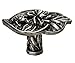 Carpe Diem Hardware 2560-11 in The Garden Satin Double Lily Pad & Frog Large Knob