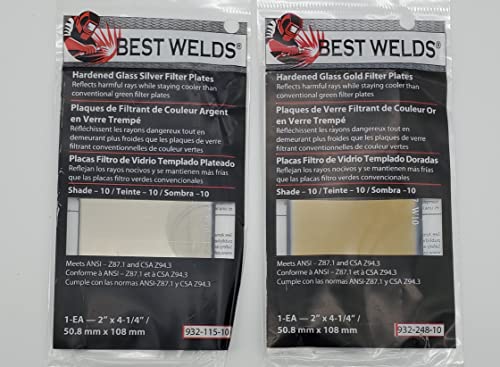 Best Welds Hardened Glass Gold Lens