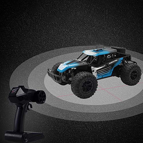 Preisvergleich Produktbild Ferngesteuertes Auto, Creamon Two Drive, halbproportionales Hochgeschwindigkeitsauto für den Offroad-Einsatz, Spielzeuggeschenk, Blau