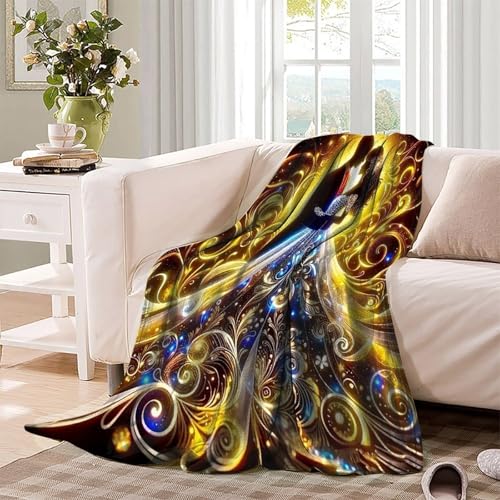 Couverture de lit chaude microfibre imprimée 3D plaid canapé 180x200cm