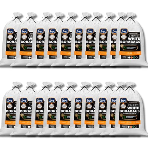 JPPL White Gunny Bags, Large Bori of Packing of Food, Parcels Goods Items bori Bags Bora For Multipurpose Packing | Empty White Big Bora | Logistics, Household (Capacity 10Kg - 12"X18", 20, count)