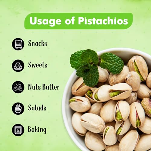 Image of Elegity California Salted Pistachios Pouch 250 gm | Namkeen Pista Dry Fruit | Crunchy, Tasty & Healthy | Rich in Fibre & Protein | No Added Preservatives & Colour in Nutritious Nuts
