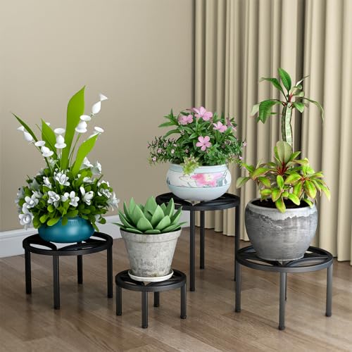 Zhongma Fully Assembled 4-Pack Metal Plant Stands