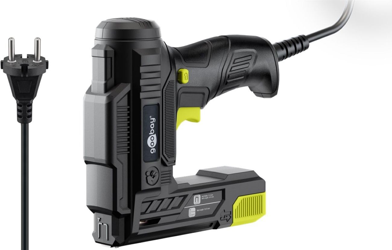 Goobay 2en1 Agrafeuse Électrique, 70W, 20 coups/min, fil 2 m
