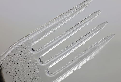 Miniatura 8 de Paquete de 200 tenedores y cucharas transparentes cubiertos de plástico desechables juego de cubiertos utensilios de cocina compostable oficina