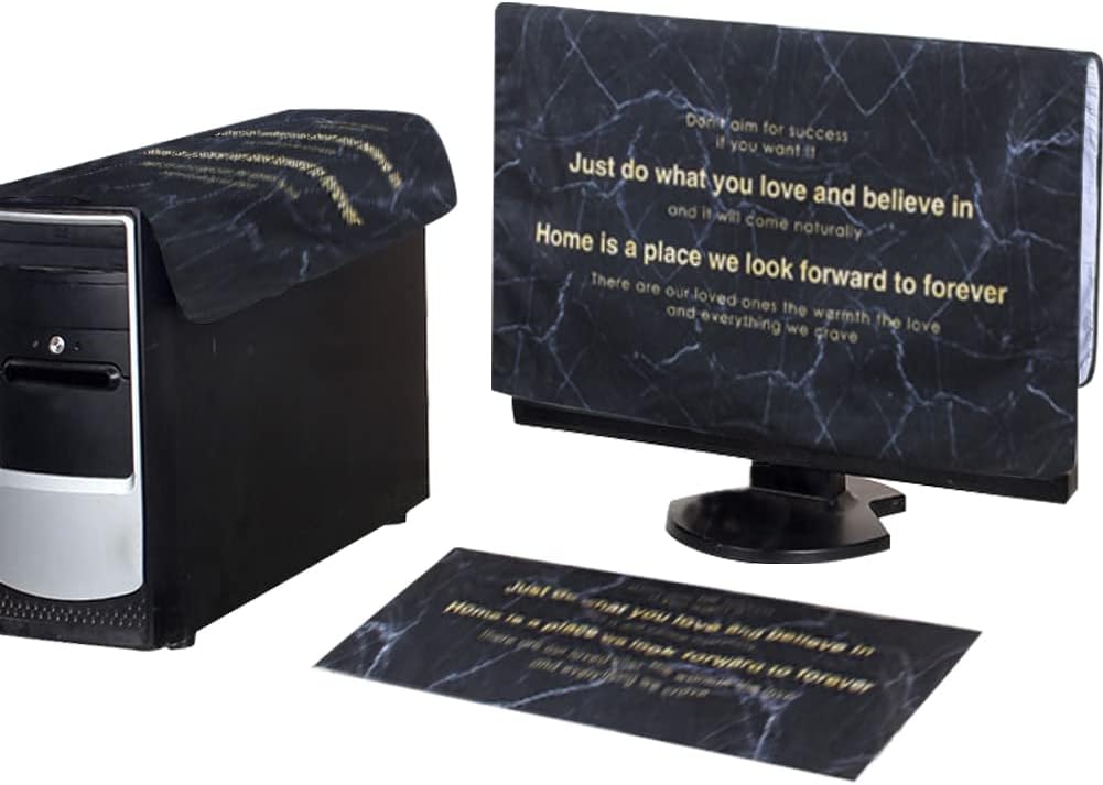 WAYUTO 3 Pieces Computer Dust Cover Set Computer Host Case