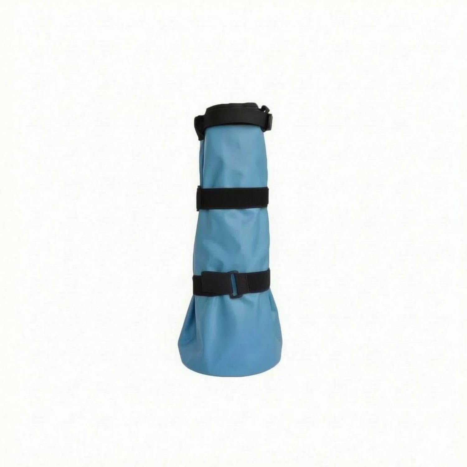 Tall Cylindrical Horse Hoof Soaking Boot Wide Opening Horse Hoof Bath Boot Flared Lower Section Encircling Straps, Blue-image-7