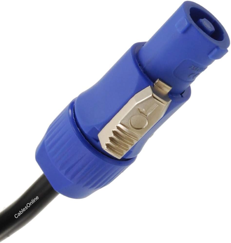 CablesOnline, 25ft. 16AWG Stage Lighting Fixture PowerCon-Compatible Power-Through Jumper Cable, PC-KA625