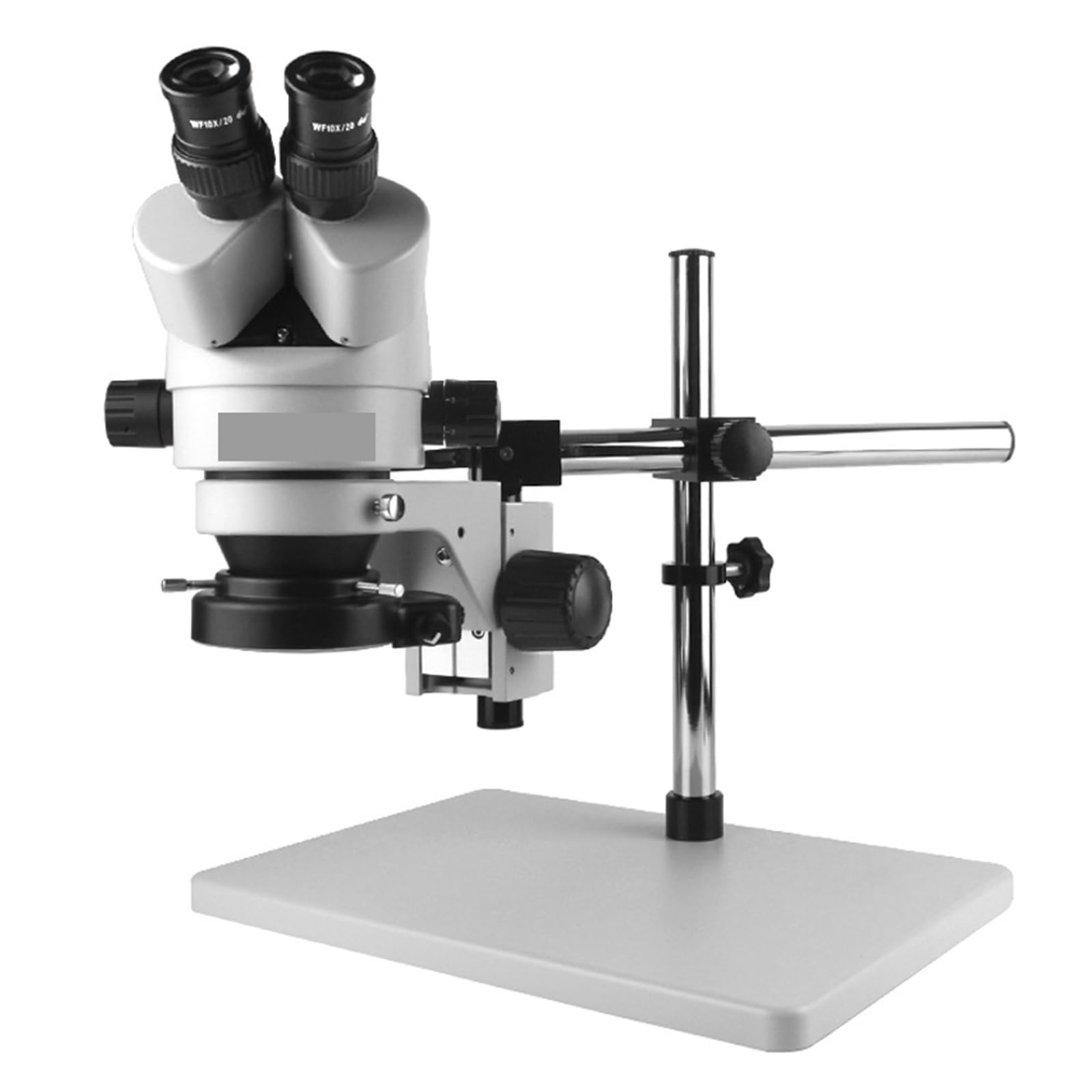 Mikroskop, Simul-Focal 7X-45X Ciągły Zoom Stereo Trinokularowy Mikroskop CTV Adapter Soczewka Barlowa Do Laboratorium Telefonicznego Napa PCB Lutowanie(Large bracket-01)
