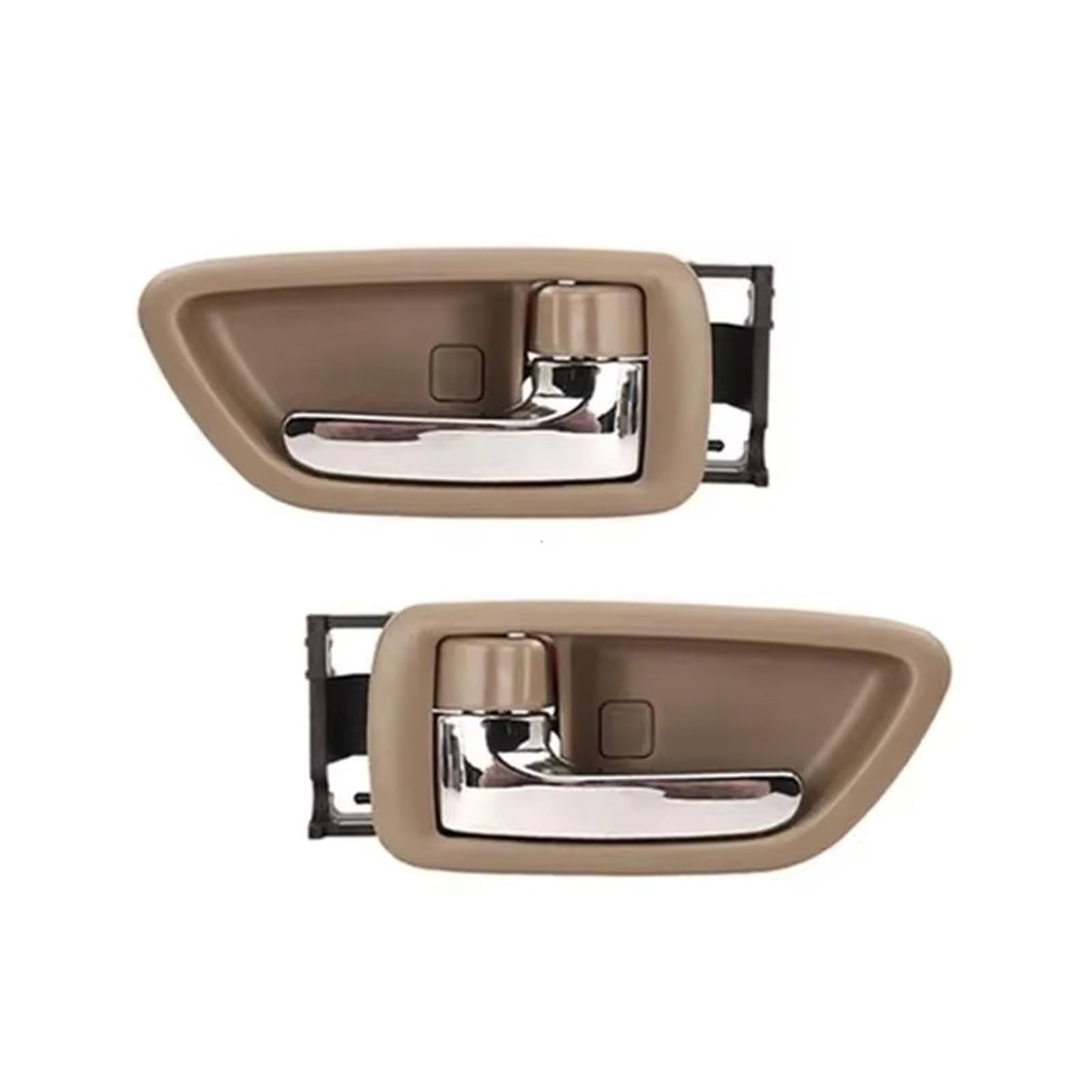 NingRuiBhd Car Interior Door Handle for Toyota for Avalon 2000-2004 for Sequoia 2001 2002 2003 2004 2005 2006 2007 Interior Door Handle Left Right Beige Chrome(A Pair)