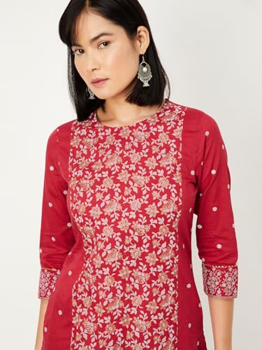 Image of Max Women's Cotton Regular Fit Casual Kurta