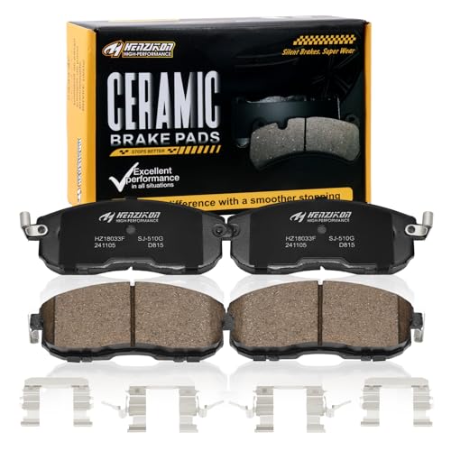 Image of Ceramic Front Brake Pads Set Compatible with Nissan Altima /Cube /Juke /Sentra /Maxima /Versa / 350Z,For INFINITI G35 / I35 / I30,For 2009-2014 Suzuki SX4 /2012 SX4 Crossover (D815)