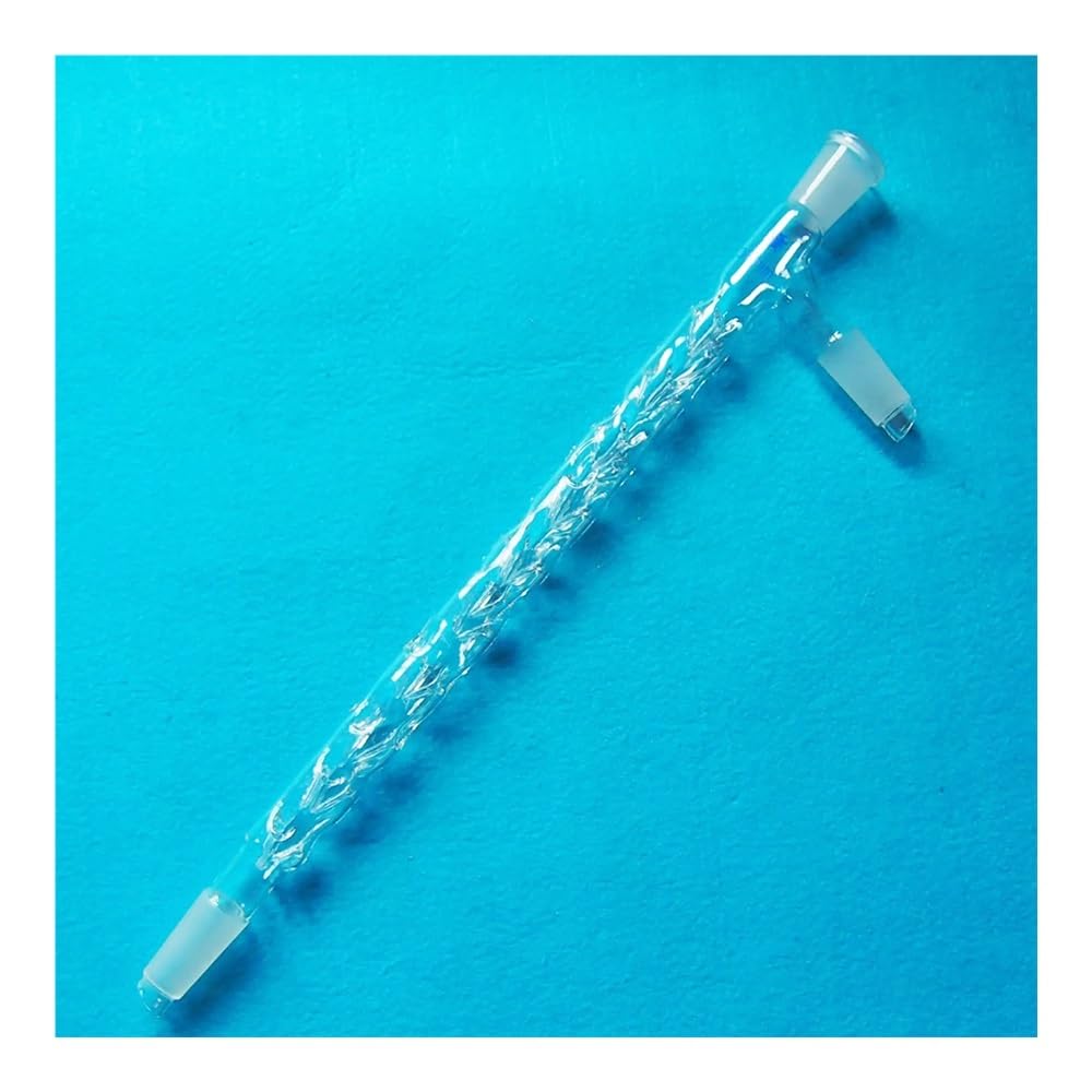 Equipos y suministros de laboratorio Columna de destilación vidrio 24/40 300 mm con brazo lateral, cristalería química laboratorio