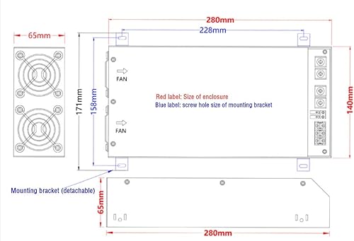 Miniatura 4 de JINGMAIDA Fuente de alimentación conmutada 2000W con PFC 110-240V AC a DC Fuente de alimentación 24V 83Amp 2000W para CCTV, radio, proyecto de