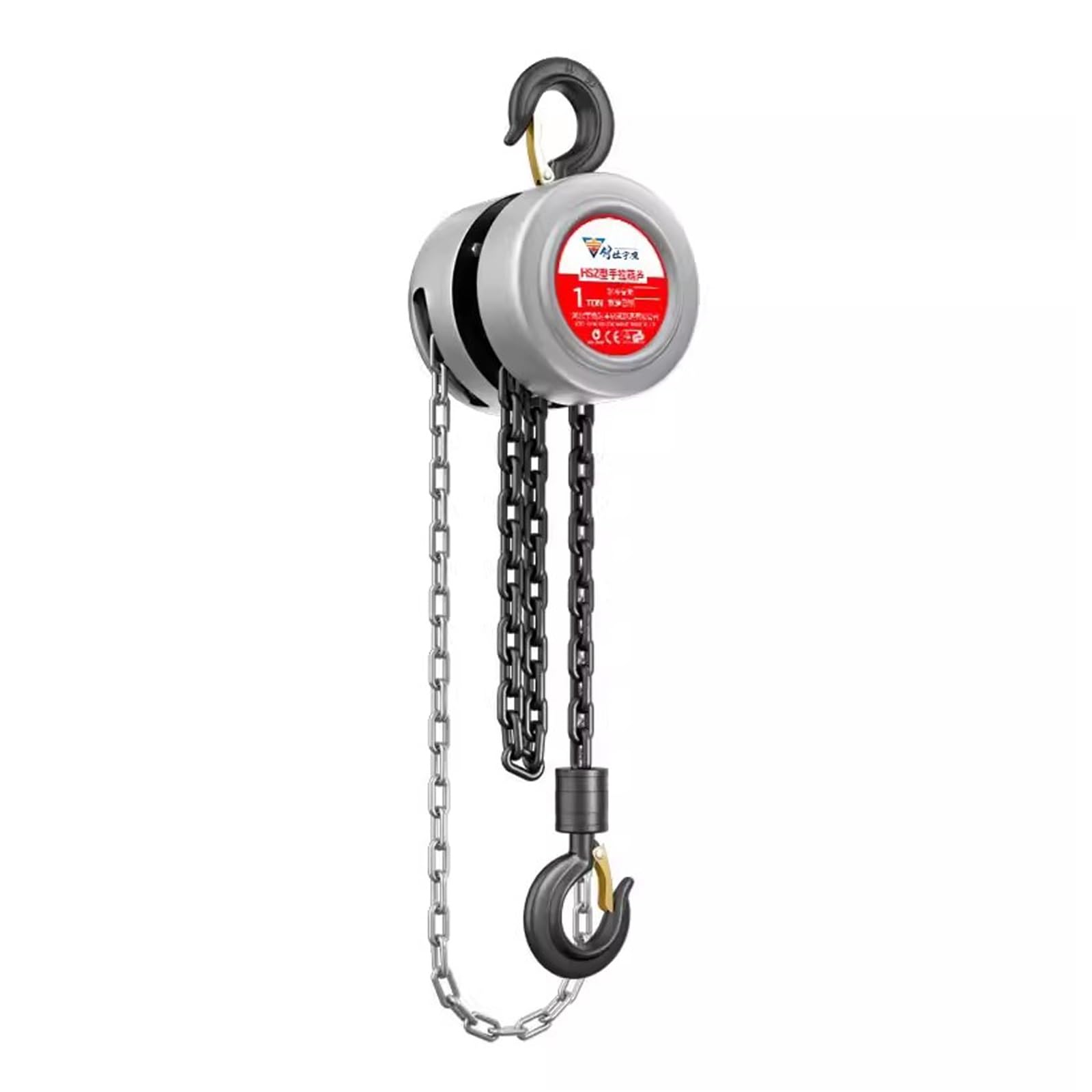 Paranco a Catena Manuale, capacità 1 T, 2 T e 3 T, con Catena in Acciaio al Manganese G80 e 2 Ganci, Ideale per Sollevamento in Garage e Magazzino(2200lb/29ft)