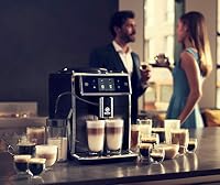 PHILIPS Saeco Xelsis SM7580/00 Kaffeevollautomat (LED Display) pianoschwarz (FR Version), Klavierlack-schwarz – Ansicht 2