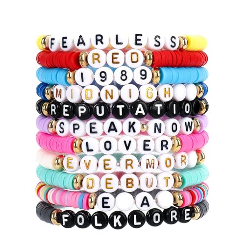NiSuSuPRM 11PCS Friendship Bracelets Concert Outfit Gifts Bracelet Album Inspired Bracelet Party...
