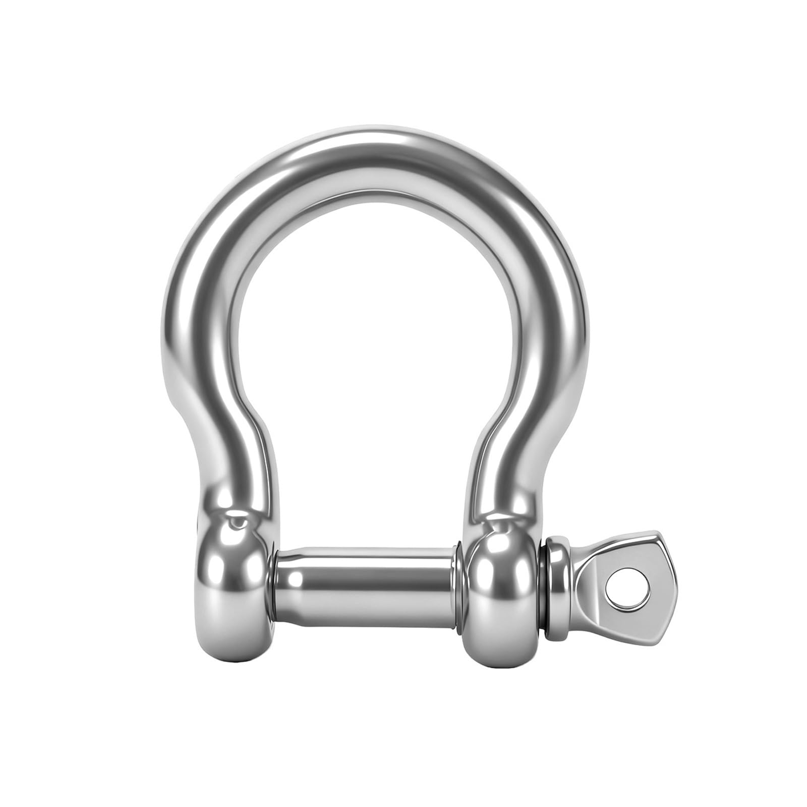Grillete de aparejo de barco de acero inoxidable 304 con tornillo de perno de tornillo, hardware para exteriores de 4 mm -M38 para amarre de remolque y tareas de utilidad al aire libre, ajuste de