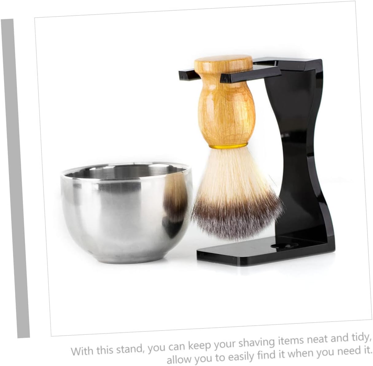 Acrylic Beard Brush Holder Shaving Brush Stand Razor Stand Razor Storage for Convenience