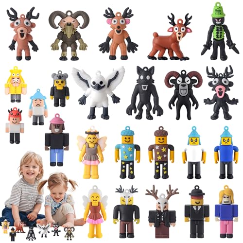 【Adattabilità a Scenari Versatili】Le action figure per bambini fungono da eleganti ornamenti da scrivania, creativi accessori fotografici o protagonisti in scene in miniatura. Combina liberamente le figure giocattolo di Forest 99 per ricreare le narrazioni mistiche di 99 Nights, accendendo la fantasia senza limiti. Perfette per regali o godimento personale, rendono questi pezzi una scelta ideale per appassionati di anime, giocatori e collezionisti