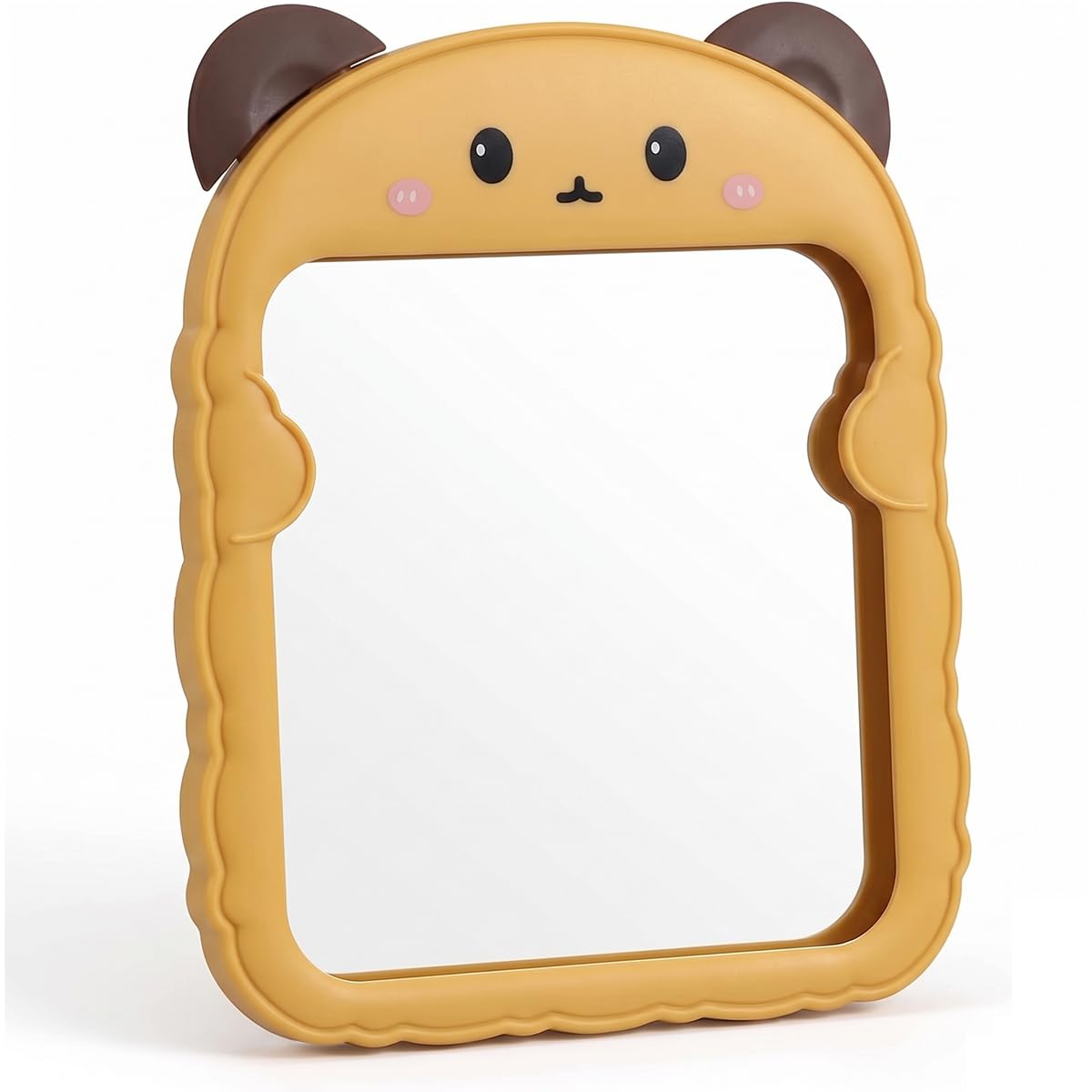 Spooky Travel Makeup Mirror with Stand, Portable Mirror, Tabletop Folding Compact Mirror,Women Gift (A-Gold)-image-6