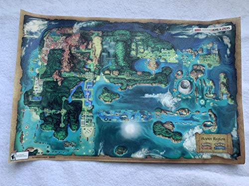 POKEMON HOENN REGION 11"x17" Original Promo Poster Omega Ruby Alpha Saphire