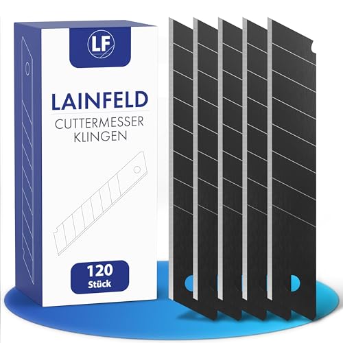 LAINFELD 120 cuchillas cúter | moqueta 18 mm | repuesto | en caja