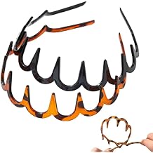 2025 New U Shape Fashion Tooth Hair Comb Headband, High Cranium Head Bands for Women's Hair, Reversible Korean Headbands with Teeth, Zigzag Plastic Hoop,Wavy teeth Hair Hoop for Women Girls Mix, 1