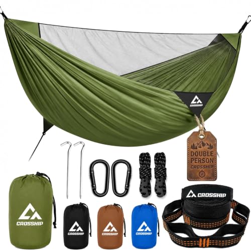 Image of 2-Person Camping Hammock with Mosquito Net