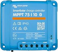 Victron Energy SmartSolar MPPT Controlador de carga solar (Bluetooth) - Controladores de carga para painéis solares - 75 V, 10 amp, 12/24 volts