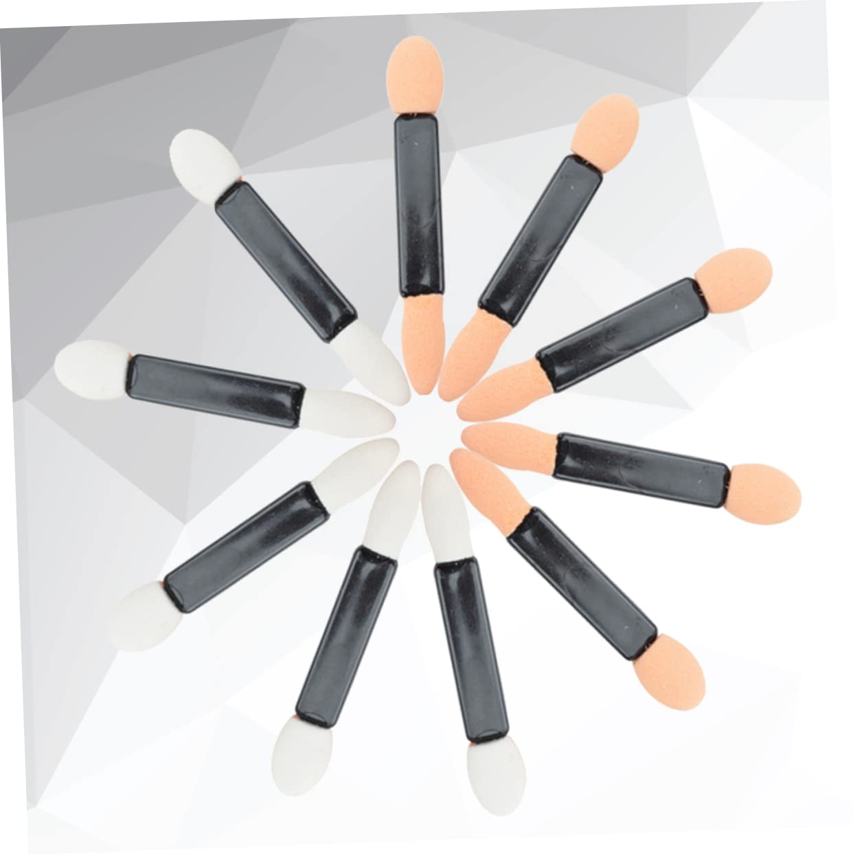 Gogogmee Portable Eye Shadow Brush Set 50pcs Makeup Brush Kit Dual Sided Sponge Tips Perfect for Beginners Professionals