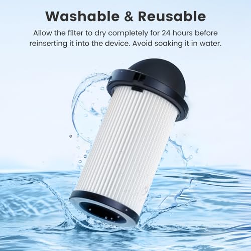 Image of HEPA Pre-Motor Filter Compatible with EyeVac Home, Pro, Pet, Air, Plus and NeoVac Elite Touchless Stationary Vacuum For Eye-Vac Filter Replacement Part # EV-PMF, 4 Pack