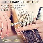 Professional Barber Kit/Salon Haircut Scissors Cutting Set - 6.5"-Straight Edge Razor Sharp Barber Scissors + Texturizing Thinning Shears Styling Hair for Women Men - Image 5