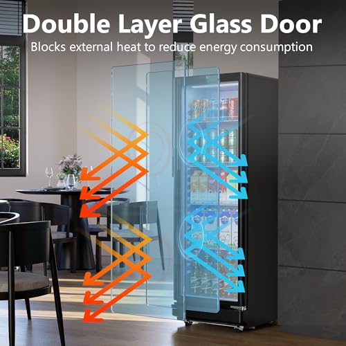 Image of 8.5 Cu.Ft Commercial Display Fridge with Glass Door