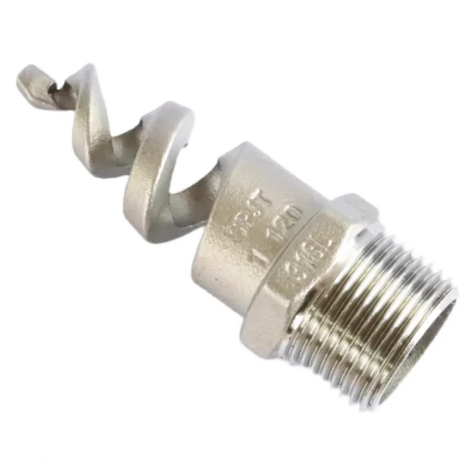 Evwgnpqrv Men's Dn25 No Chasing Full Cone Spiral Nozzles, Spiral Nozzle 316L Stainless Steel Thread Joint Chasing And No(Dn25 No Chasing)