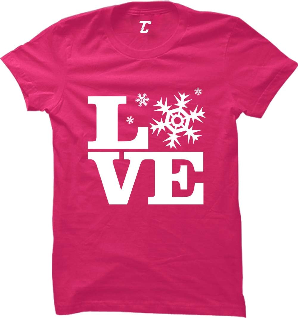 Love - Snowflakes Winter Wonderland Snow Women's T-Shirt