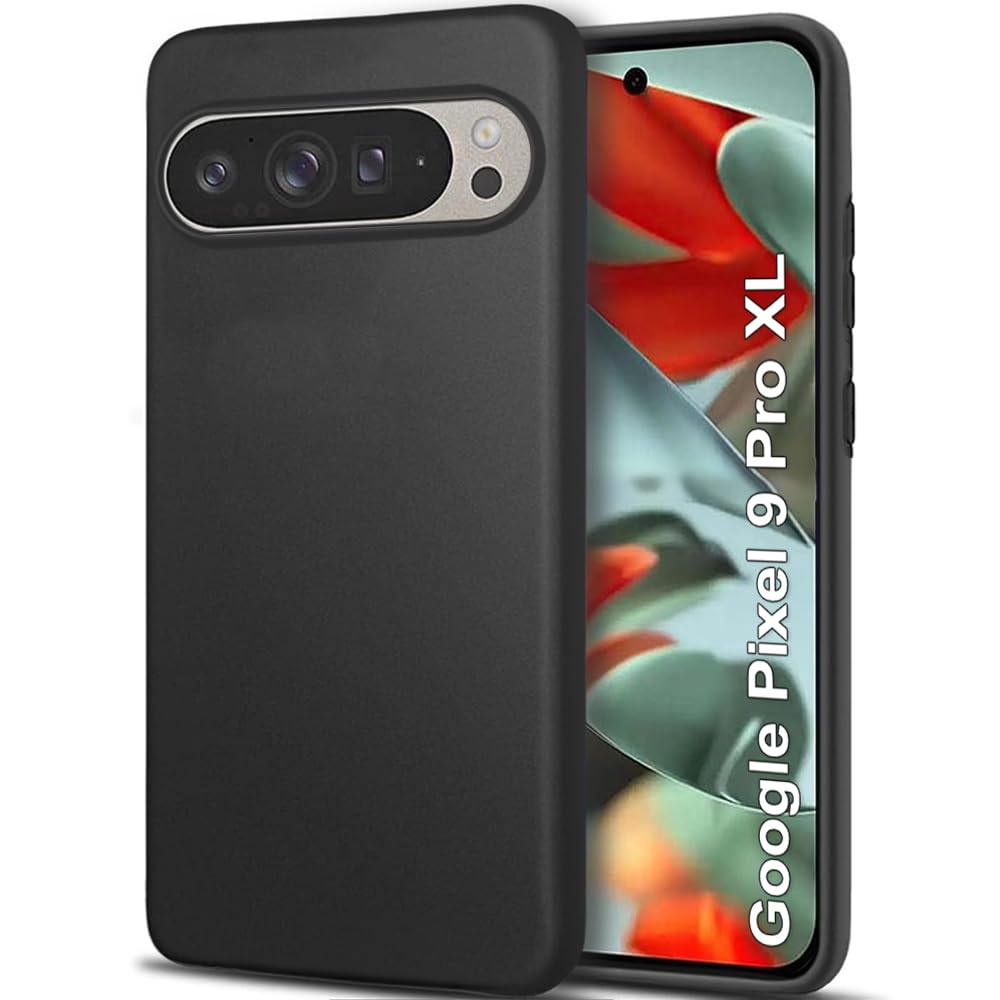 TheGiftKart Sleek Back Cover Case for Google Pixel 9 Pro XL | Slim Fit Protective Design | Ultra Matte Finish | Camera Protection Bump | Soft Silicon Back Cover for Pixel 9 Pro XL (Silicone, Black) (B0DCTR3YWM) Amazon Price History, Amazon Price Tracker